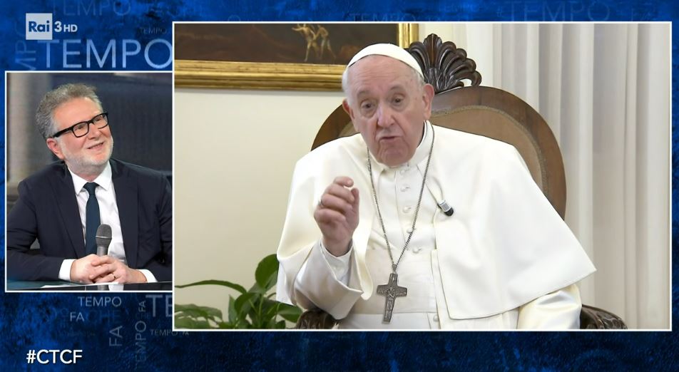 Papa Francesco e Fabio Fazio